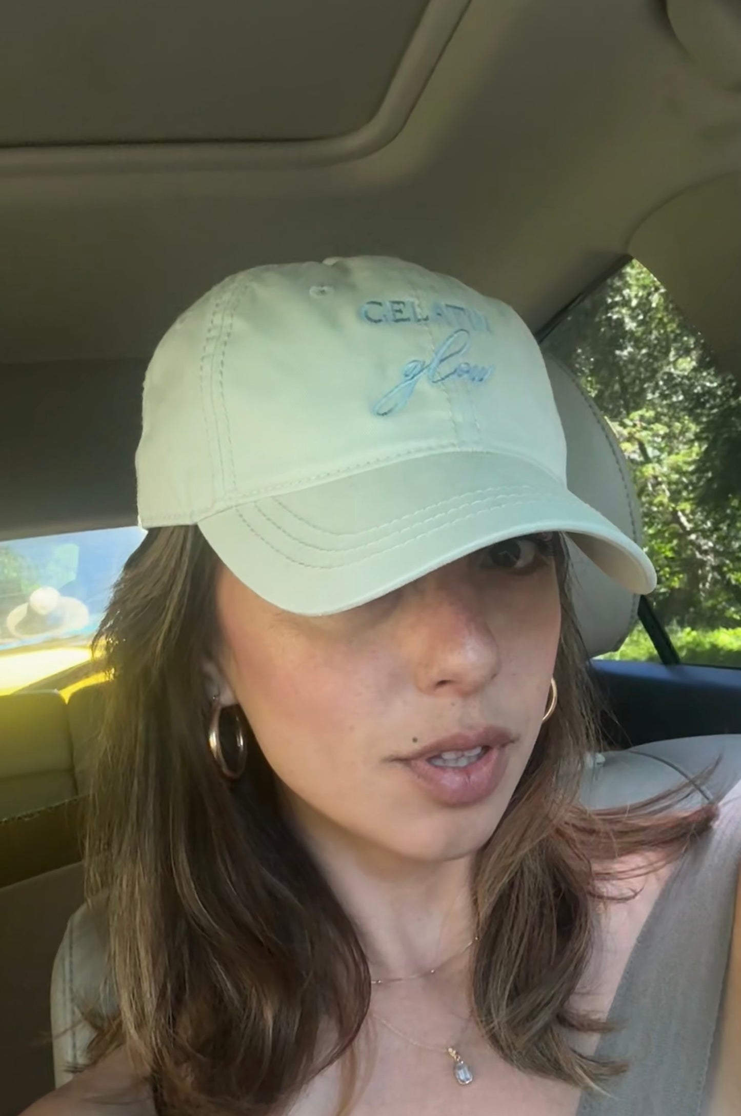 Gelatin Glow Embroidered Cap