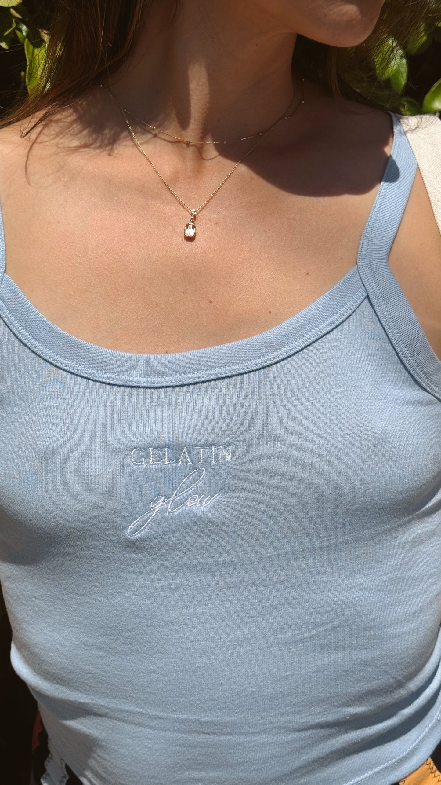 Gelatin Glow Classic Ribbed Tank