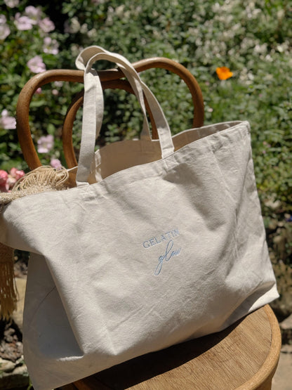 Gelatin Glow Oversized Canvas Tote