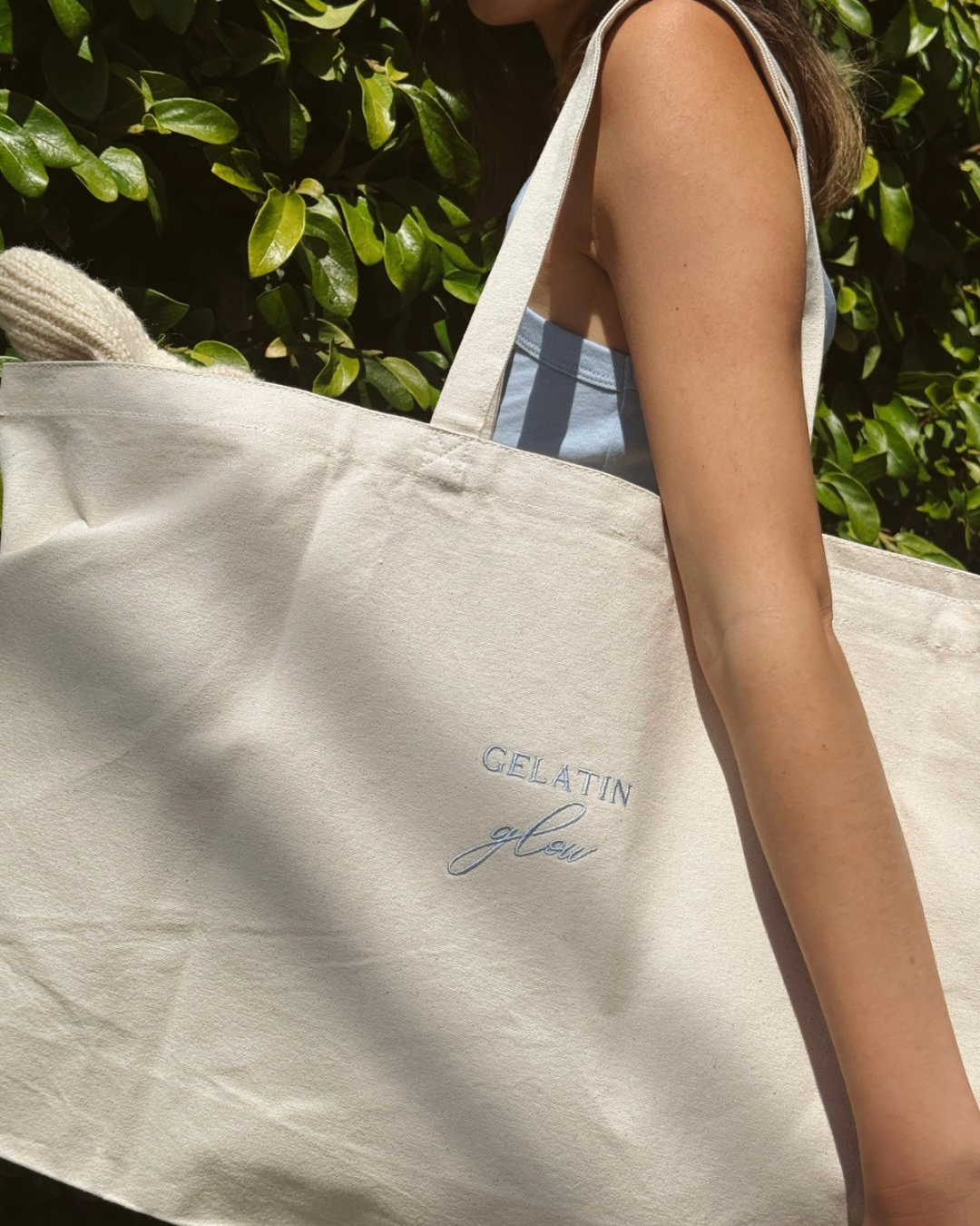 Gelatin Glow Oversized Canvas Tote